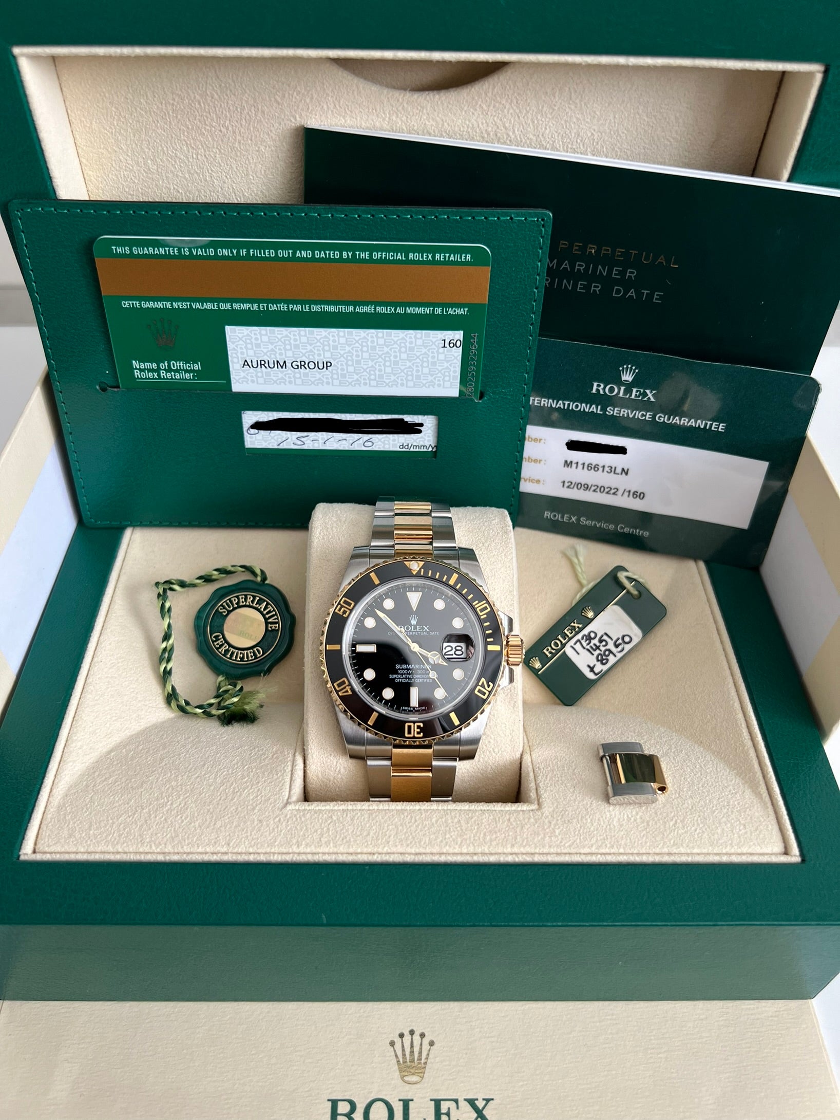 ROLEX SUBMARINER DATE - 116613LN